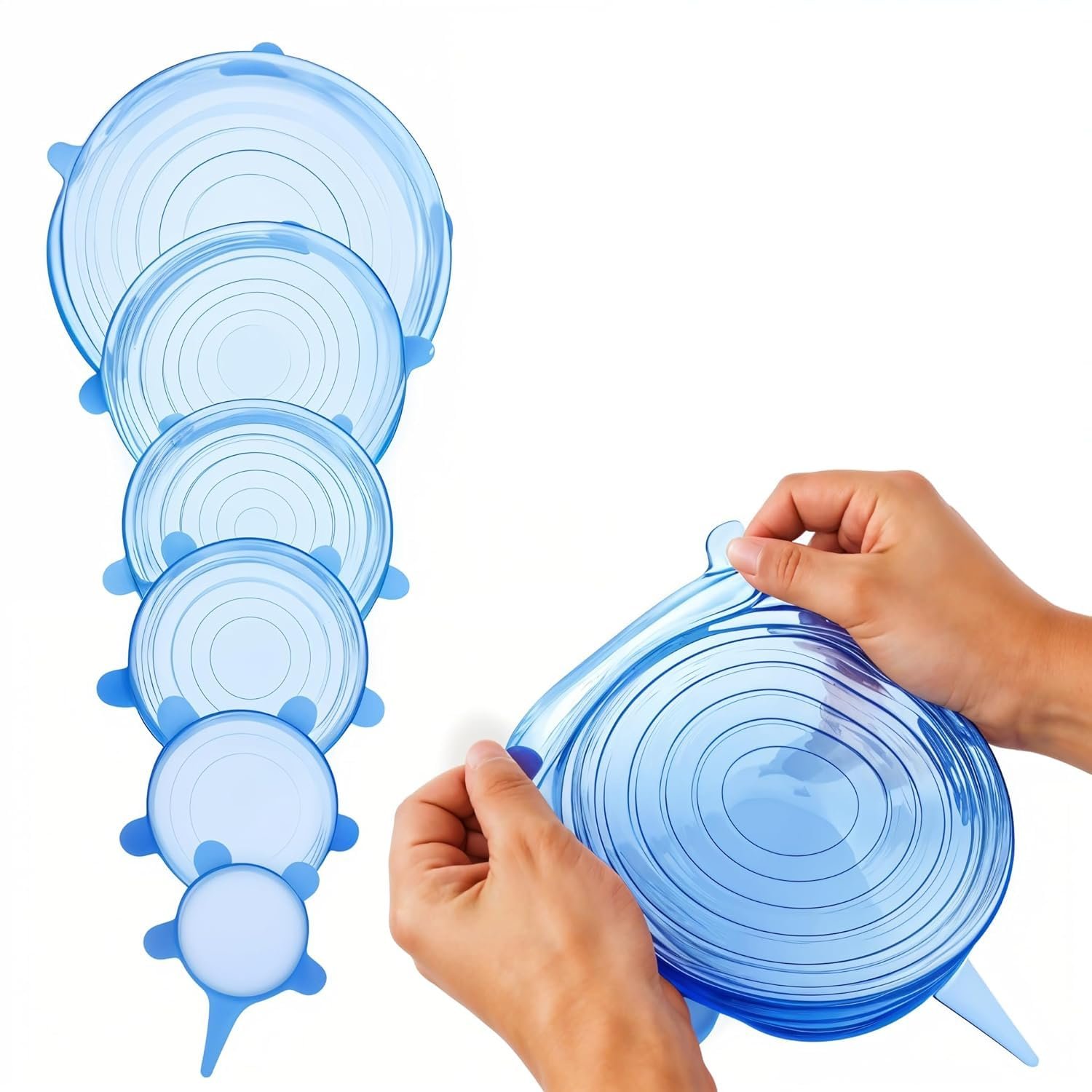 6-Piece Silicone Lid Set